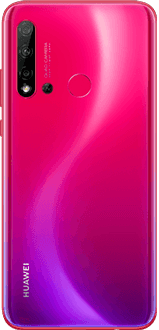 Moex Collana Porta Cellulare Per Huawei P20 Lite (2019): Custodia In Silicone Con Cordino Regolabile, Colore Vino Rosso
