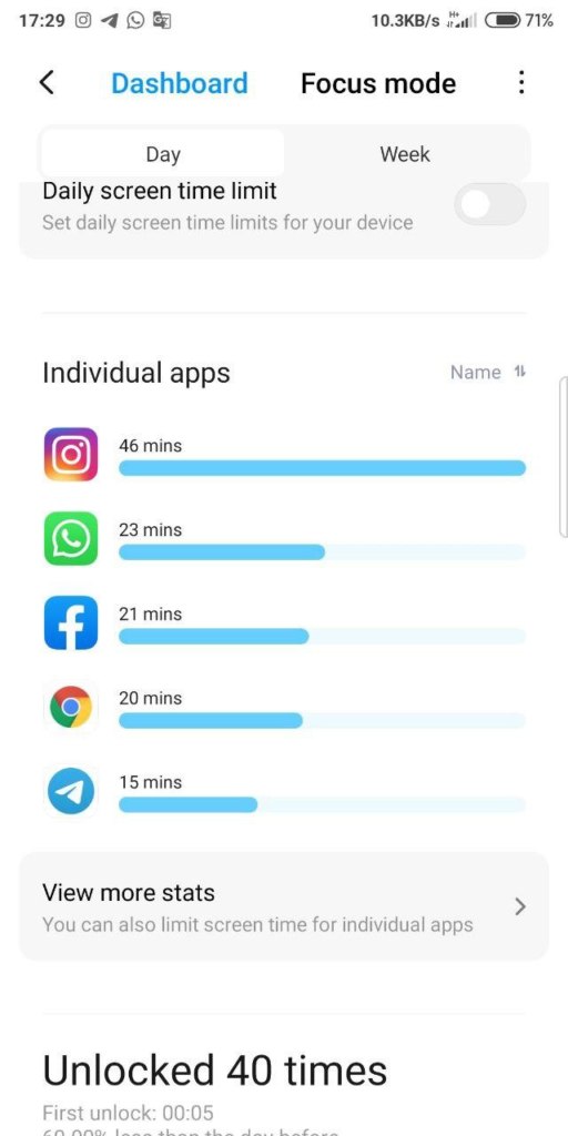 интерфейс экранного времени MIUI 12
