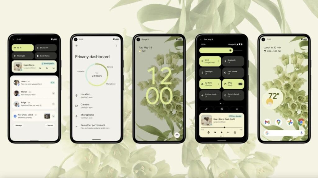 Android 12 new UI