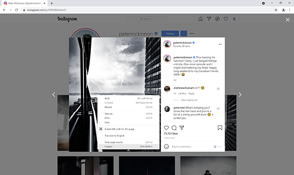 Inspect Element Chrome