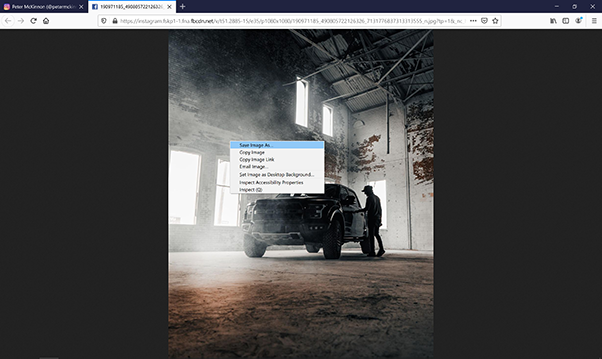 Download Image with Mozzial Firefox
