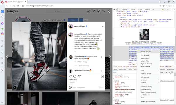 Right Click on Developer Tools