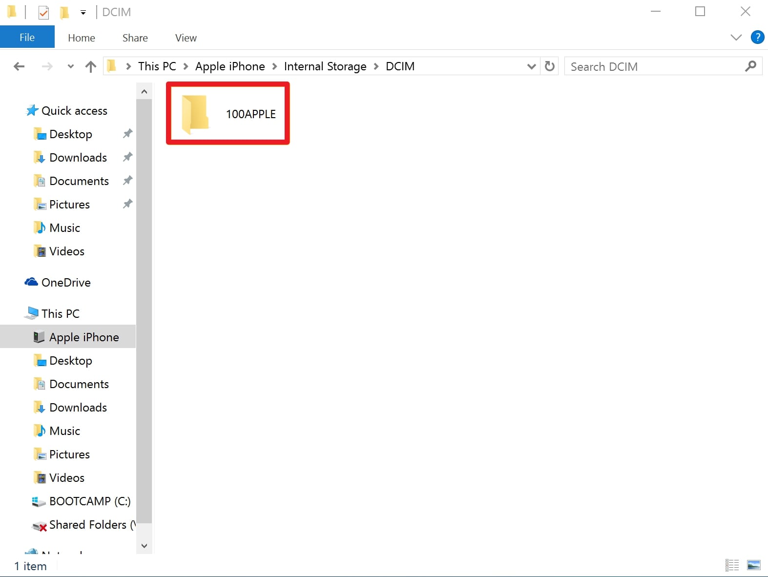access photos folders