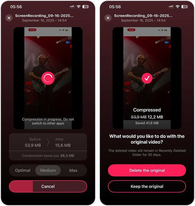 Compress iPhone Video