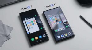 HyperOS 3 vs HyperOS 3.1 UI comparison on Xiaomi smartphones showing smoother interface improvements
