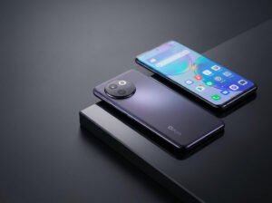 vivo V70 FE smartphone with purple rear design and circular camera module