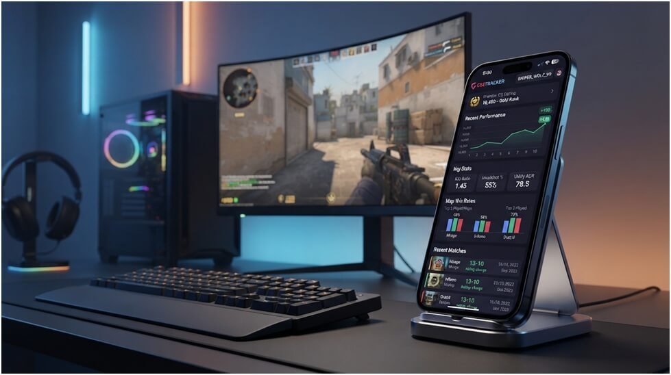 Rank tracking and performance reviews while playing CS2