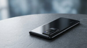 vivo X500 Pro Max rear design and camera module on a charcoal tabletop